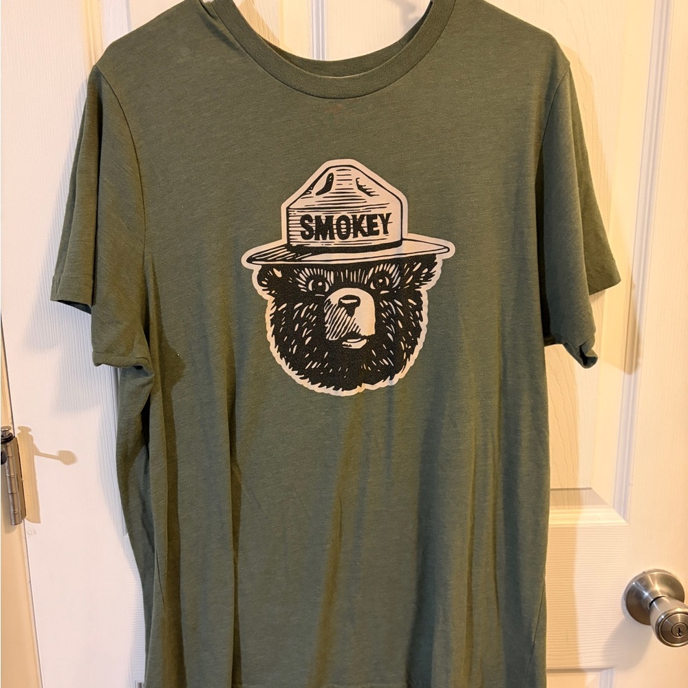 Green Smokey Bear Graphic T-Shirt